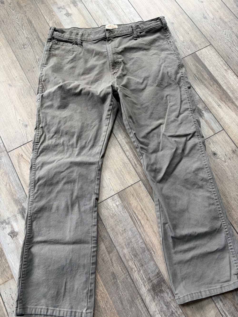 Men’s Weatherproof Gray/Tan Jeans